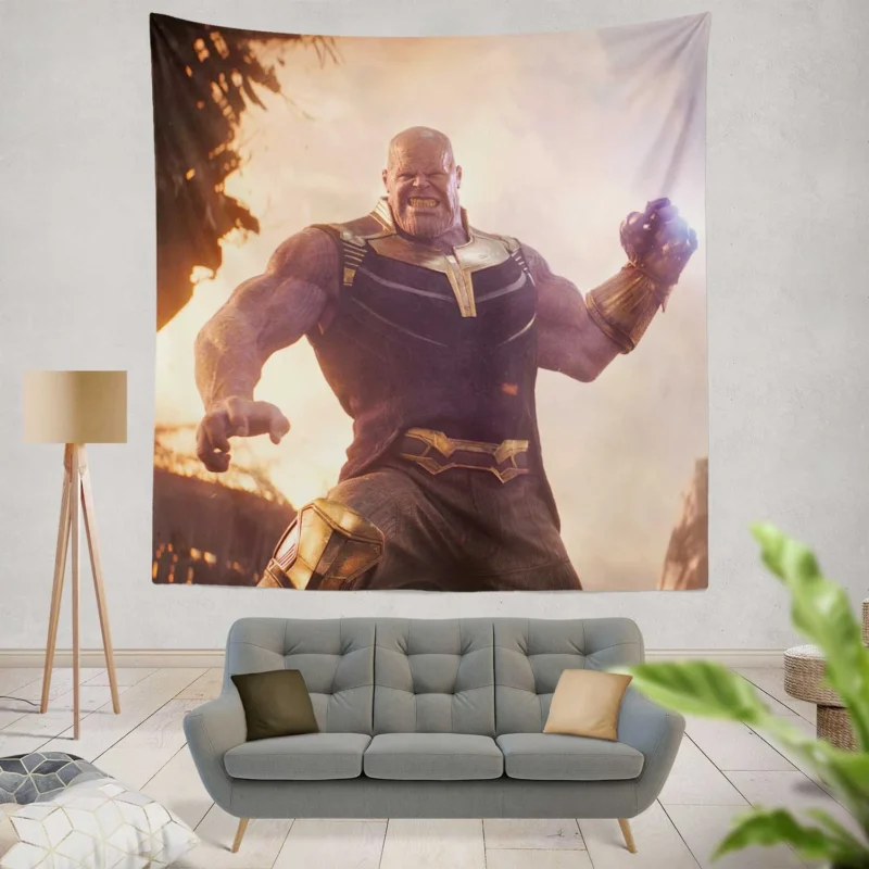 Destiny Still Arrives: Thanos in Avengers: Infinity War  Wall Tapestry