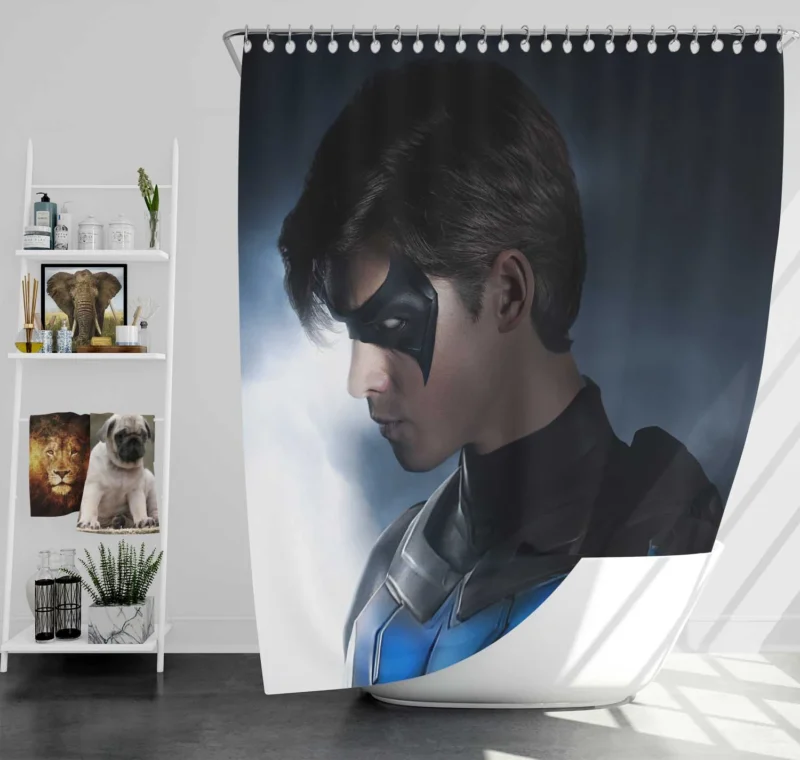 Dick Grayson Nightwing in Titans TV Show Shower Curtain