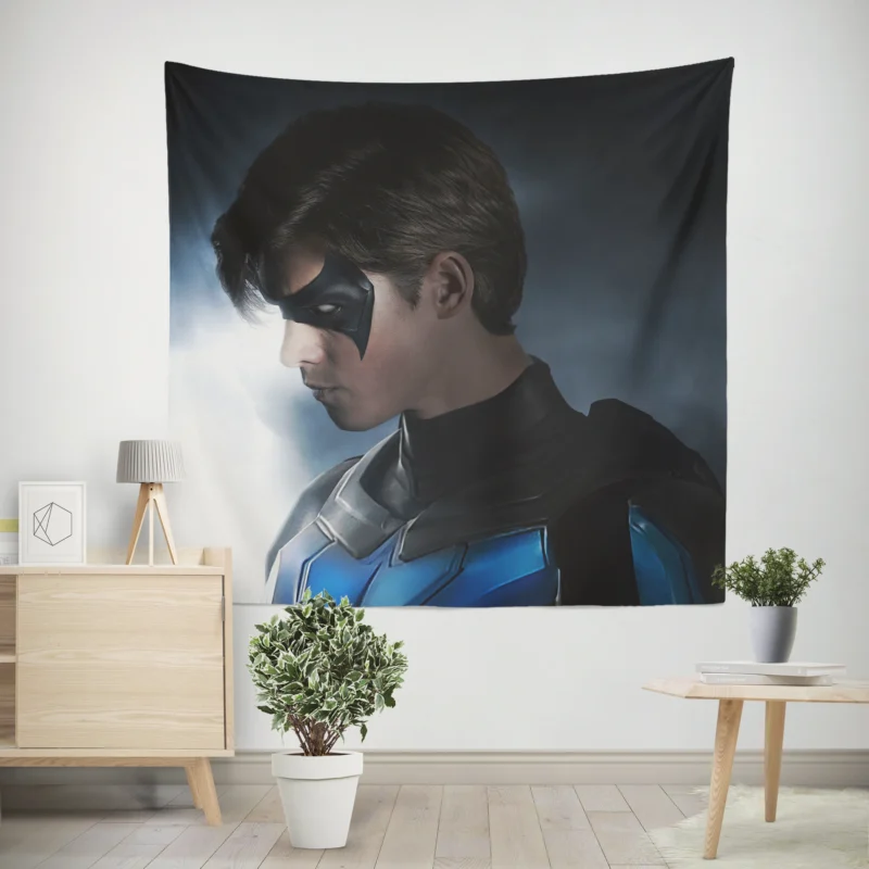 Dick Grayson Nightwing in Titans TV Show  Wall Tapestry