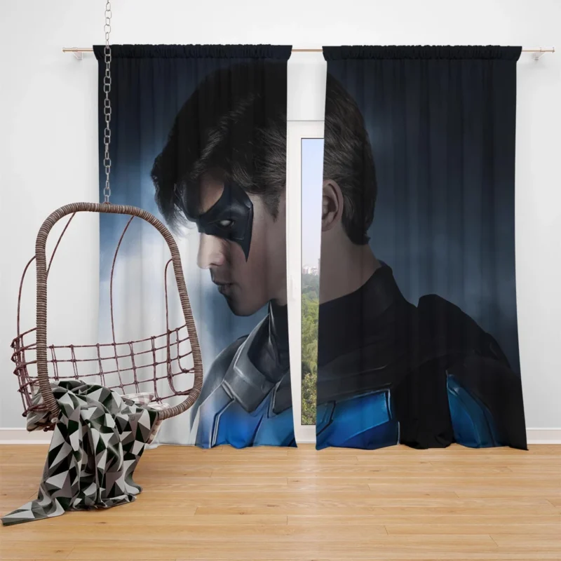Dick Grayson Nightwing in Titans TV Show Window Curtain