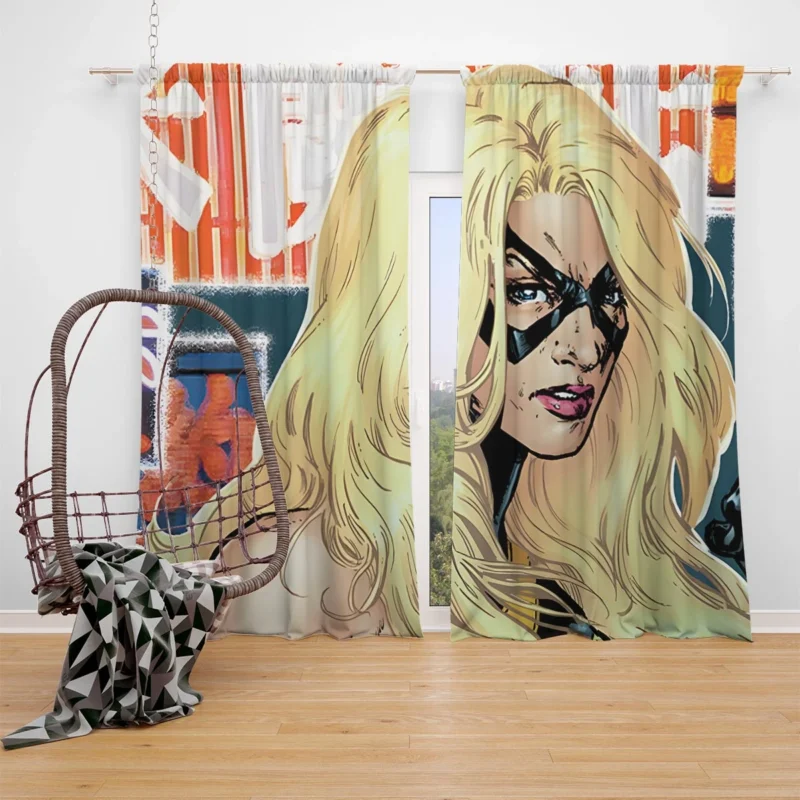 Discover Ms. Marvel Adventures in Comics Window Curtain