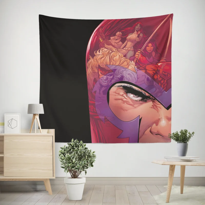 Discover the Complexity of Magneto in Comics  Wall Tapestry