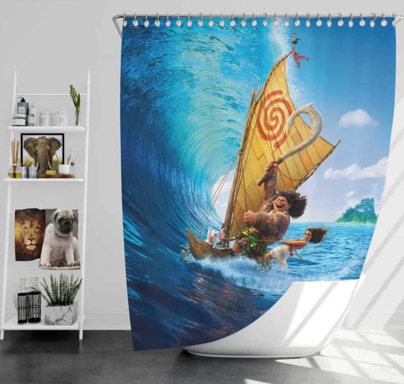 Discover the Magic of Moana in the Movie Shower Curtain