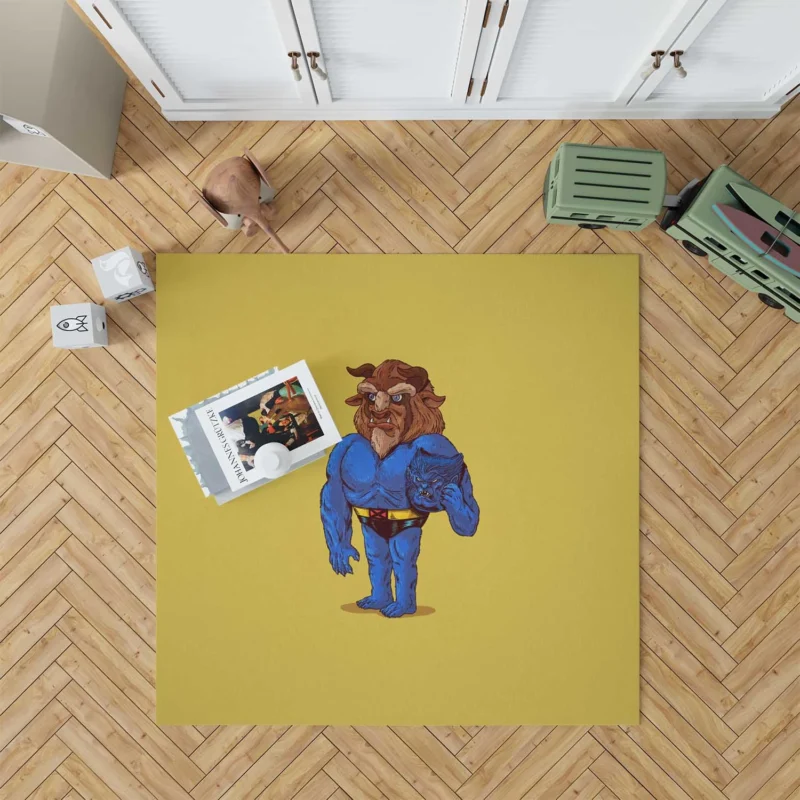 Discover the Marvelous World of Beast in Comics Floor Rug