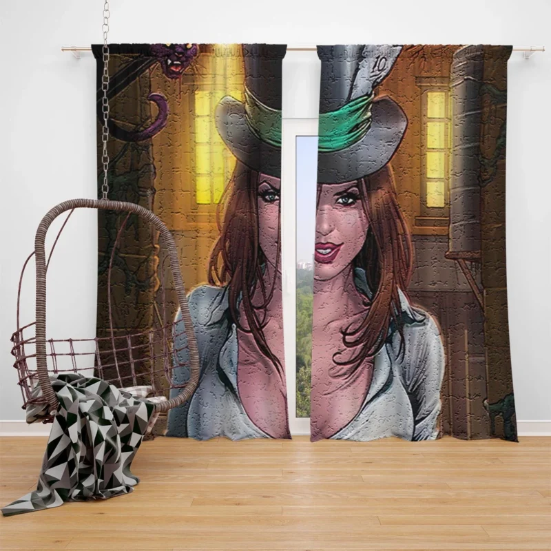 Discovering the Enchanting Grimm Fairy Tales Comics Window Curtain