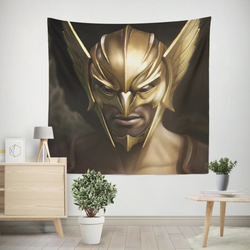 Discovering the Stories of Hawkman in Comics  Wall Tapestry