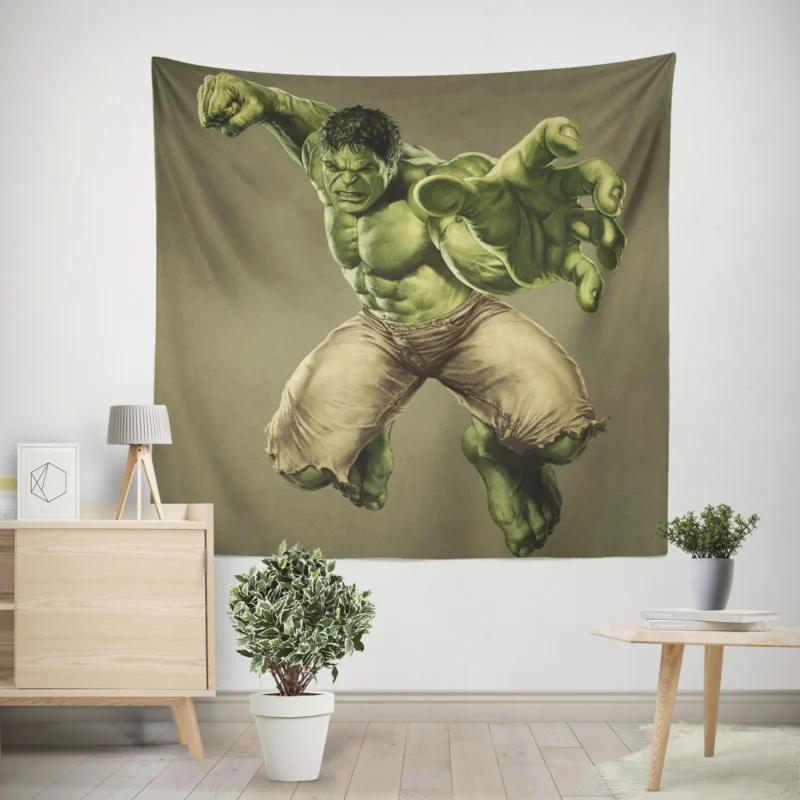 Discovering the Strength of Hulk  Wall Tapestry