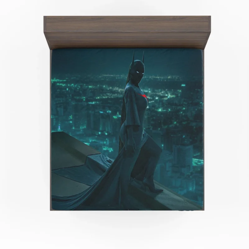 Dive into the Adventures of Batgirl in DC Comics Fitted Sheet