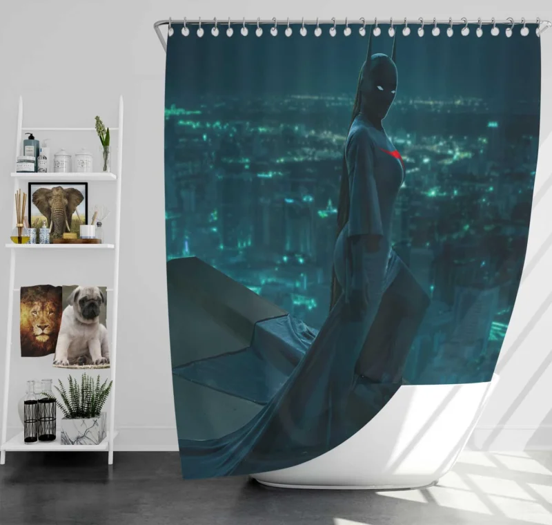 Dive into the Adventures of Batgirl in DC Comics Shower Curtain