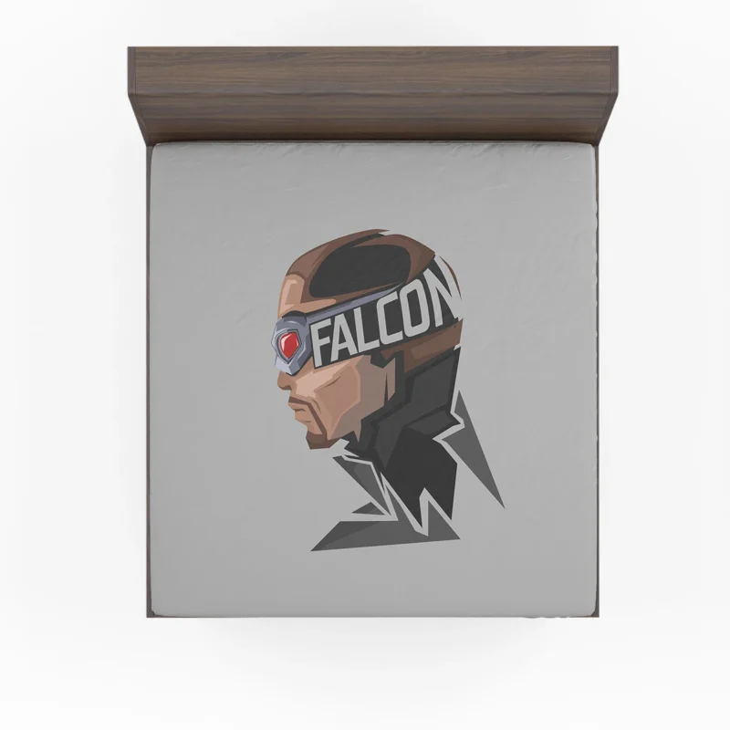 Dive into the Adventures of Falcon in Comics Fitted Sheet