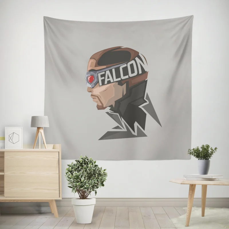 Dive into the Adventures of Falcon in Comics  Wall Tapestry