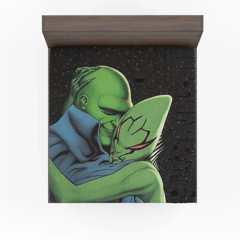 Dive into the World of Martian Manhunter Comics Fitted Sheet