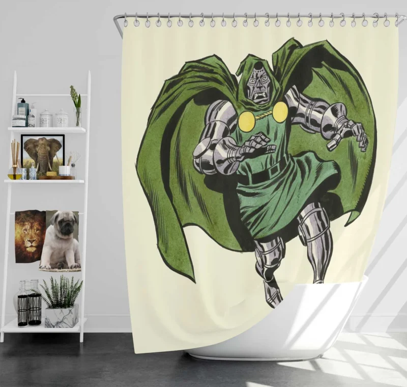 Doctor Doom Comics: Marvel Infamous Villain Shower Curtain