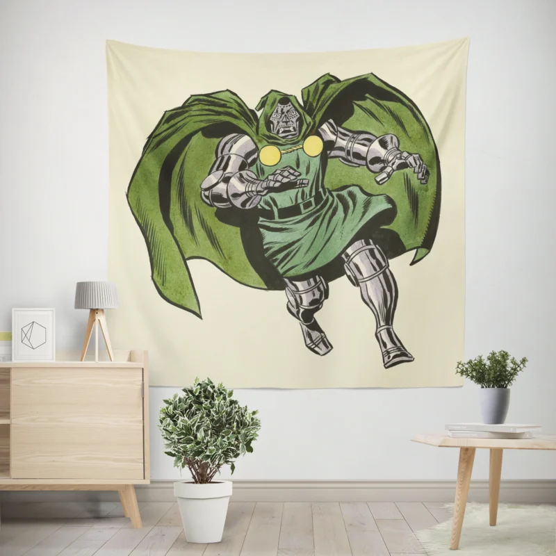 Doctor Doom Comics: Marvel Infamous Villain  Wall Tapestry