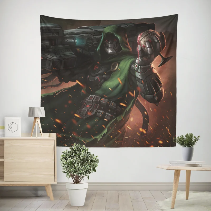 Doctor Doom Comics: The Warrior with a Dark Agenda  Wall Tapestry