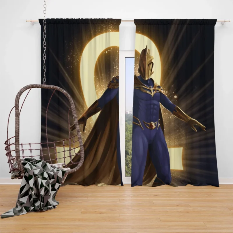 Doctor Fate in Black Adam: The Magic of DC Unleashed Window Curtain