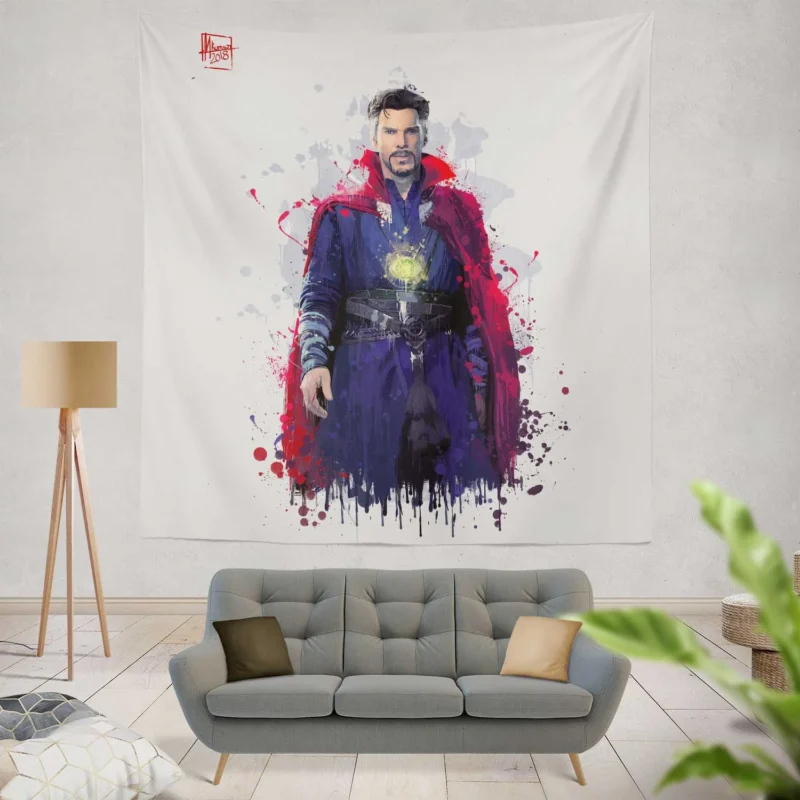 Doctor Strange Magical Skills in Avengers: Infinity War  Wall Tapestry
