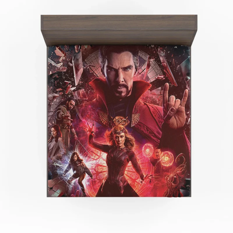 Doctor Strange and Scarlet Witch Epic Team-Up Fitted Sheet