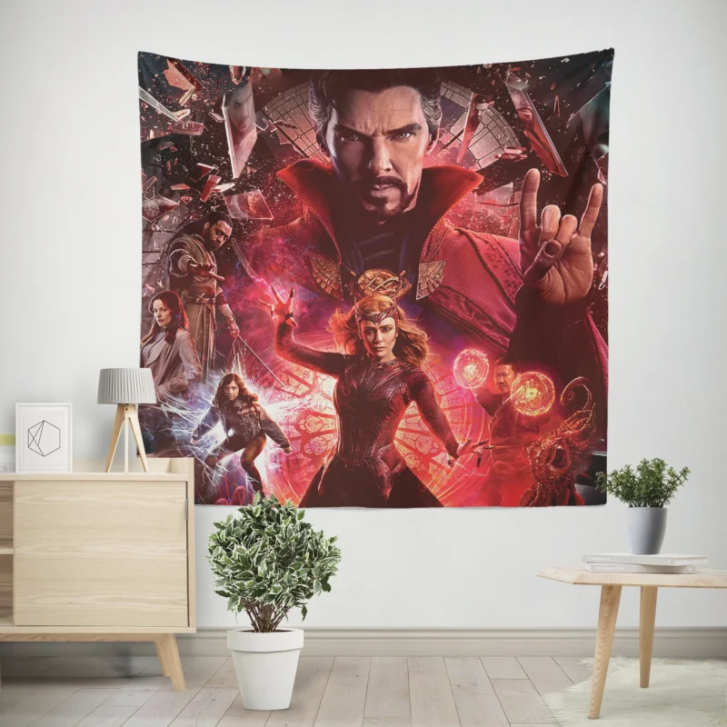 Doctor Strange and Scarlet Witch Epic Team-Up  Wall Tapestry