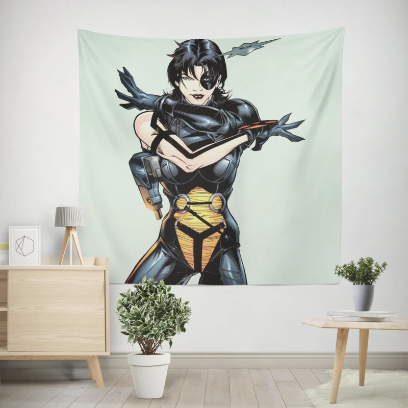 Domino: The Merc with a Luck-Fueled Edge  Wall Tapestry