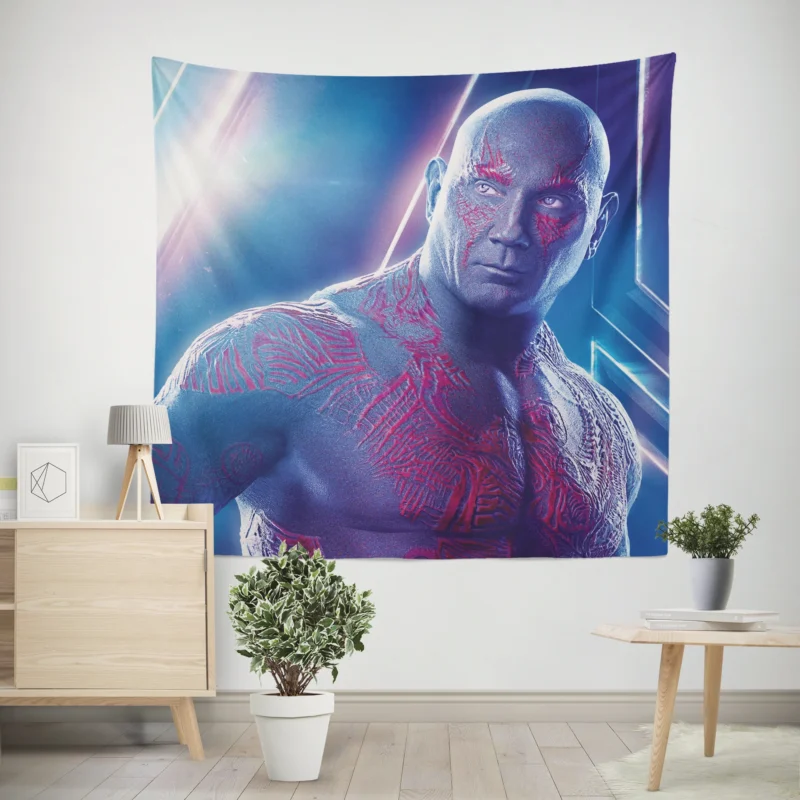 Drax the Destroyer in Avengers: Infinity War: Dave Bautista  Wall Tapestry