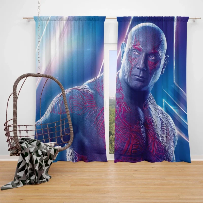 Drax the Destroyer in Avengers: Infinity War: Dave Bautista Window Curtain