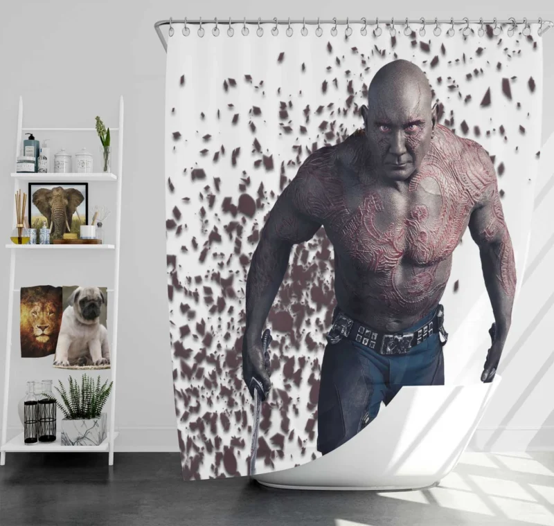 Drax the Destroyer in Avengers: Infinity War Shower Curtain
