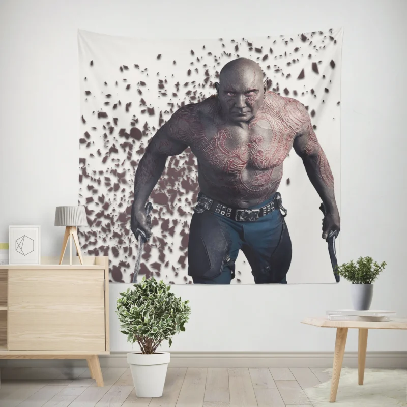 Drax the Destroyer in Avengers: Infinity War  Wall Tapestry