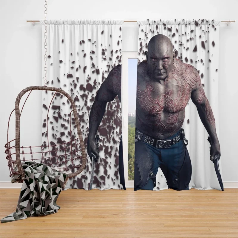 Drax the Destroyer in Avengers: Infinity War Window Curtain