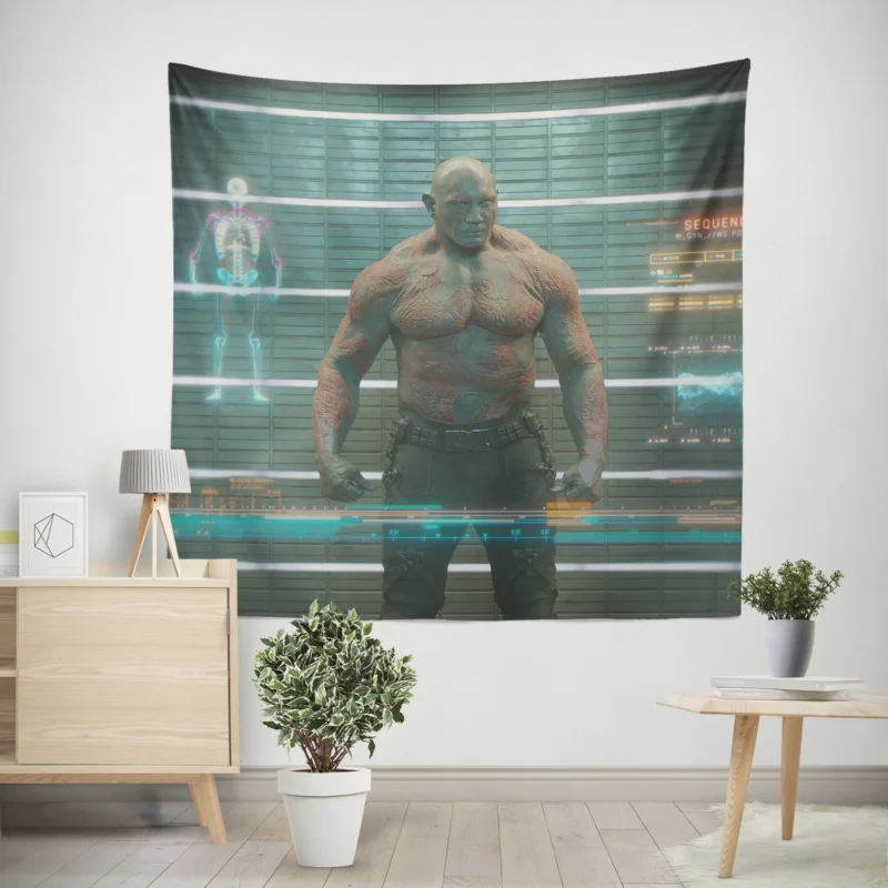 Drax the Destroyer in Guardians of the Galaxy  Wall Tapestry