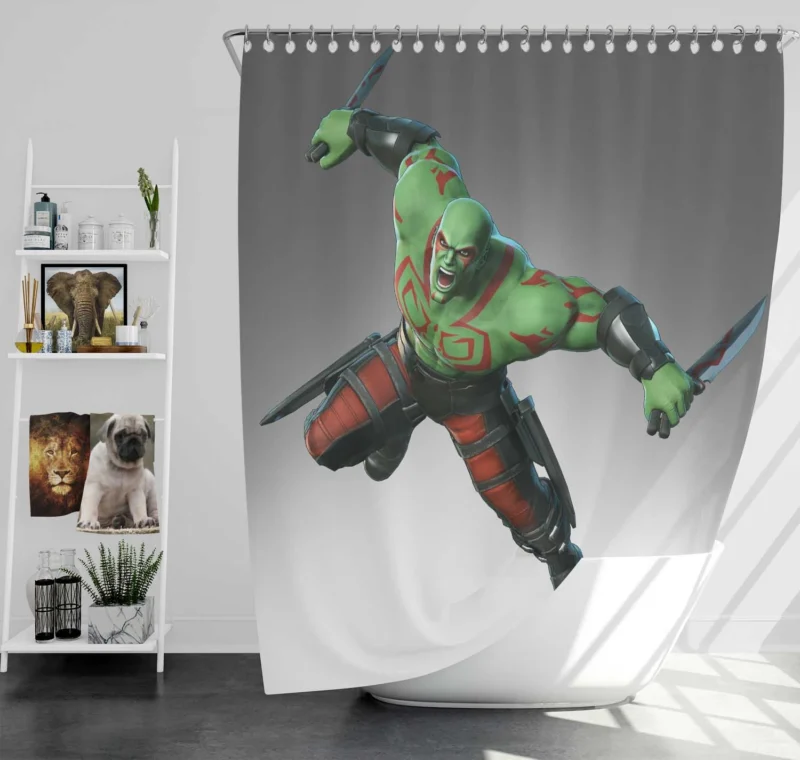 Drax the Destroyer in Marvel Ultimate Alliance 3 Shower Curtain