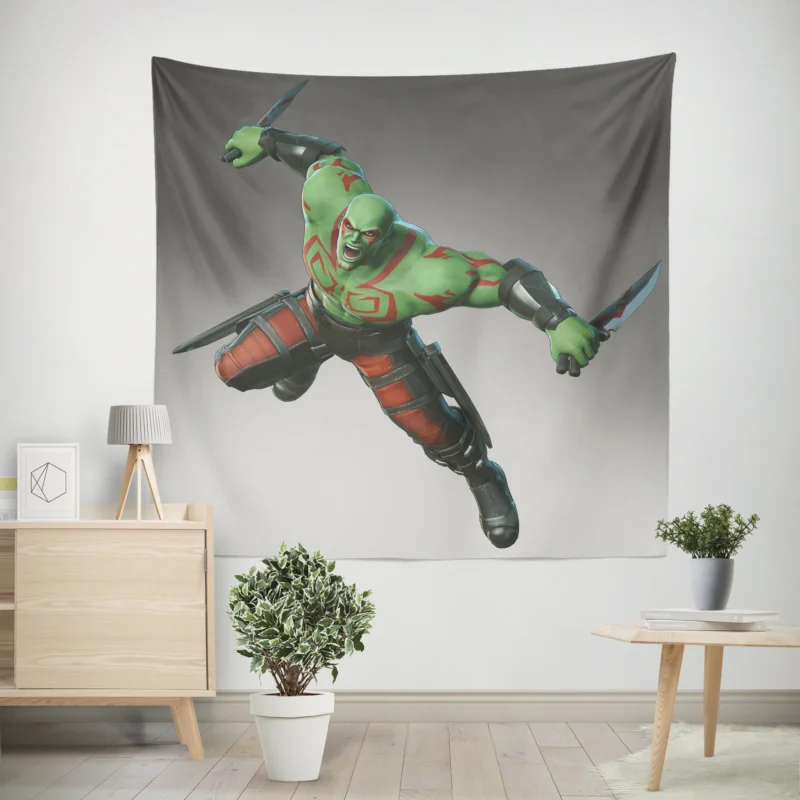 Drax the Destroyer in Marvel Ultimate Alliance 3  Wall Tapestry