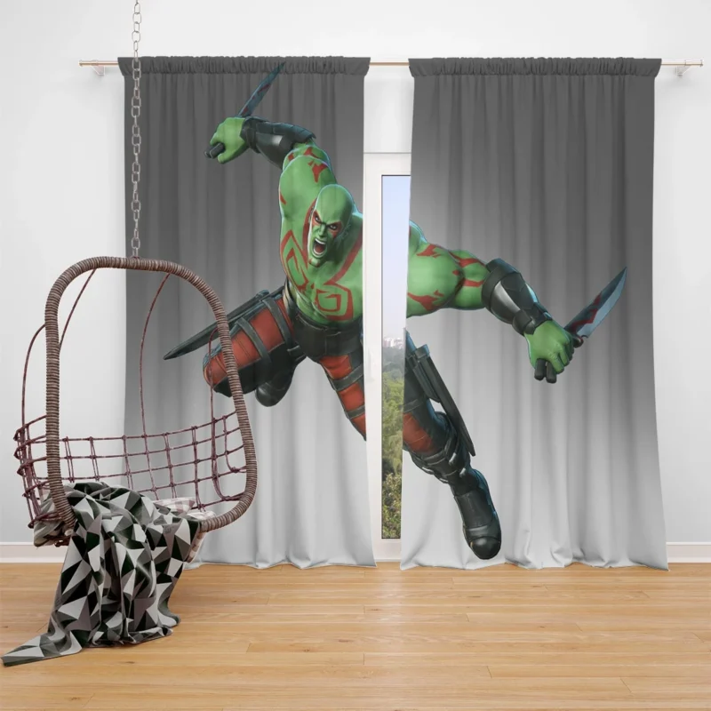 Drax the Destroyer in Marvel Ultimate Alliance 3 Window Curtain