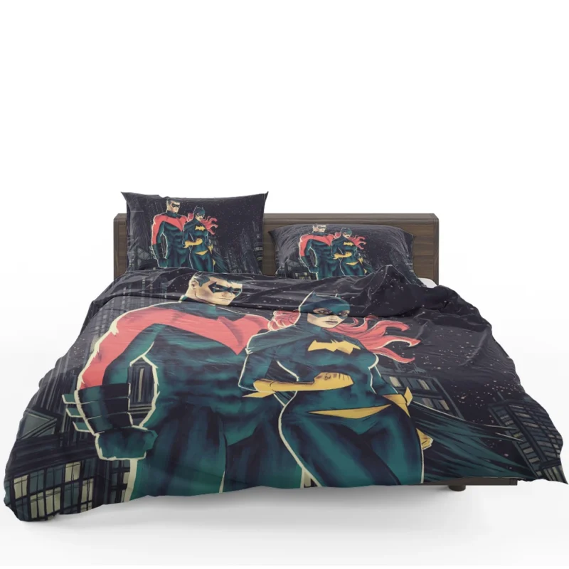Dynamic Duo: Batgirl and Nightwing in DC Comics Bedding Set