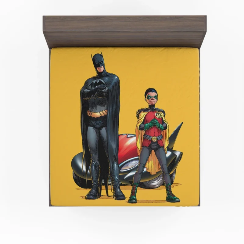 Dynamic Duo: Batman & Robin Comic Adventures Fitted Sheet