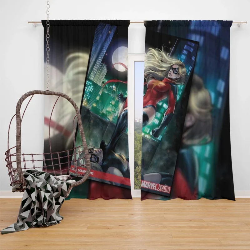 Earth 616: Dive into the Marvel Universe Window Curtain