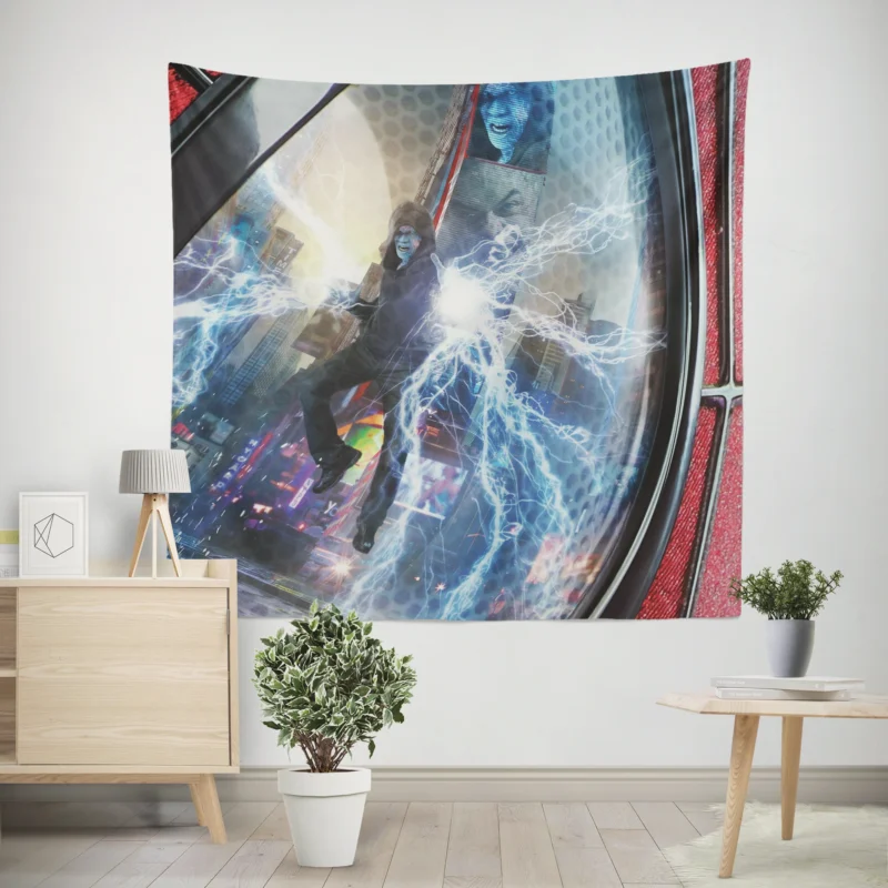 Electro in The Amazing Spider-Man 2: Shocking Villain  Wall Tapestry