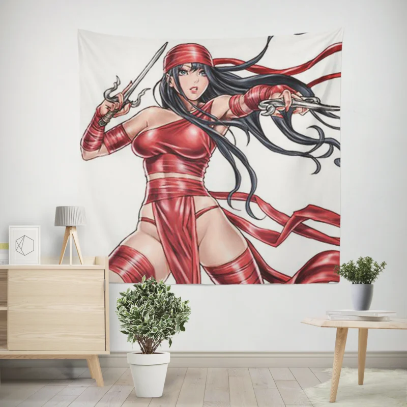 Elektra: Marvel Deadly Assassin  Wall Tapestry