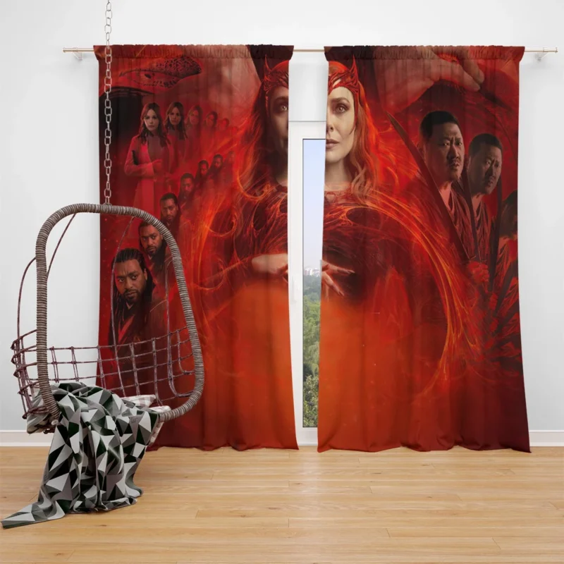 Elizabeth Olsen Scarlet Witch in Multiverse of Madness Window Curtain