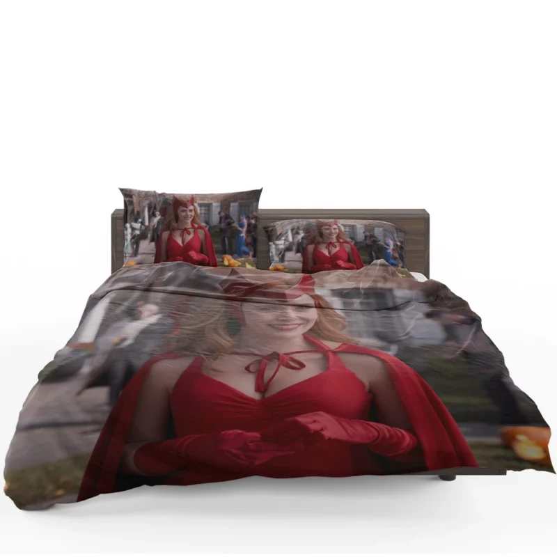 Elizabeth Olsen as Scarlet Witch in WandaVision Bedding Set