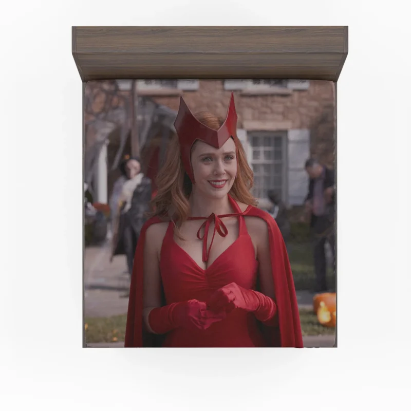 Elizabeth Olsen as Scarlet Witch in WandaVision Fitted Sheet