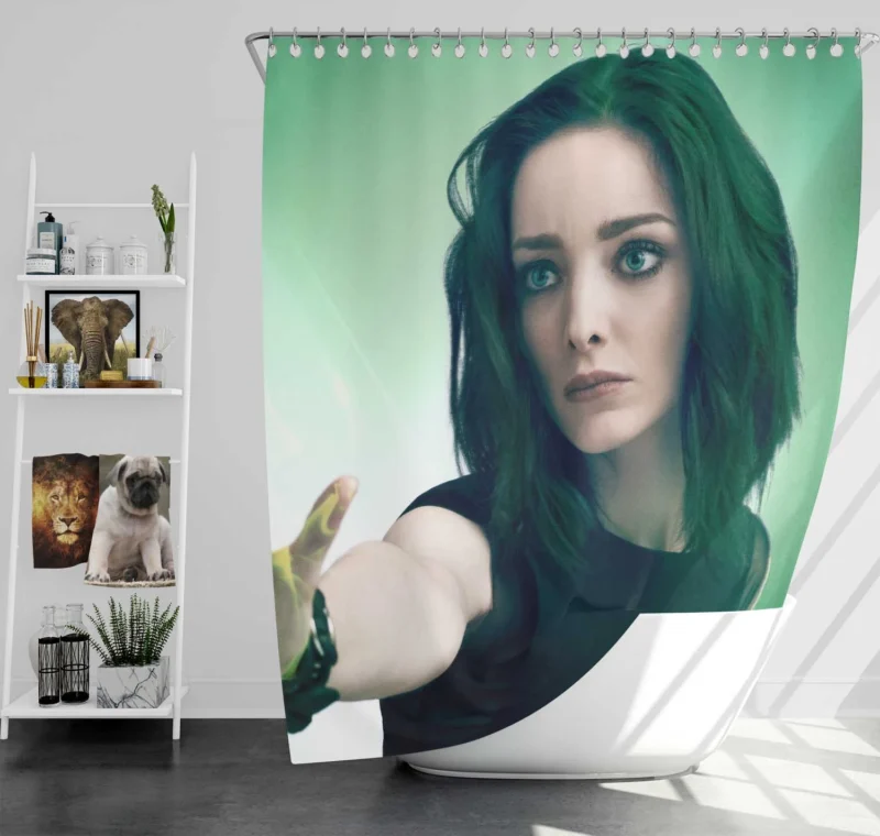 Emma Dumont Portrays Lorna Dane (Polaris) in The Gifted Shower Curtain
