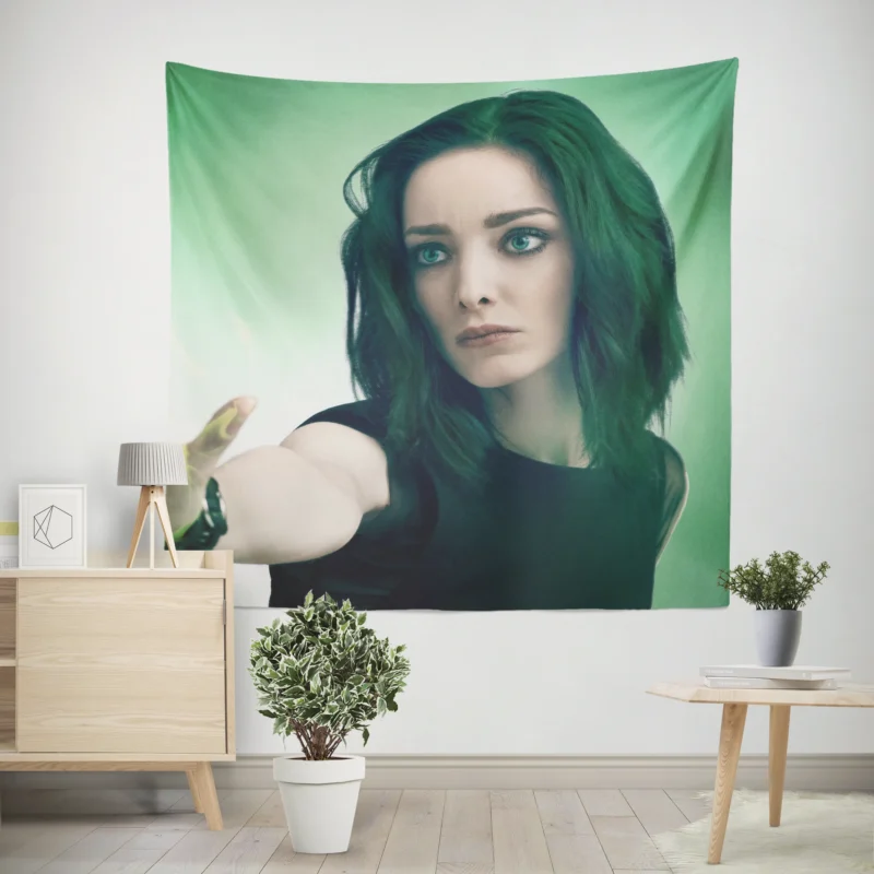 Emma Dumont Portrays Lorna Dane (Polaris) in The Gifted  Wall Tapestry