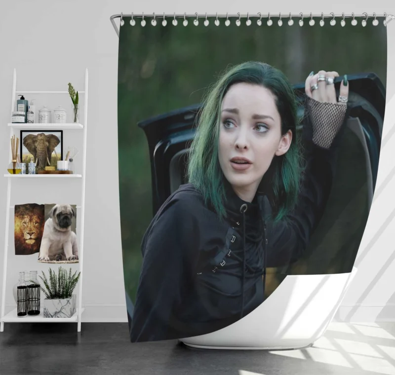 Emma Dumont as Polaris in The Gifted TV Show Shower Curtain