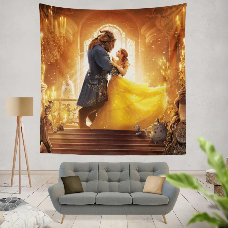 Emma Watson Shines in Beauty And The Beast  Wall Tapestry