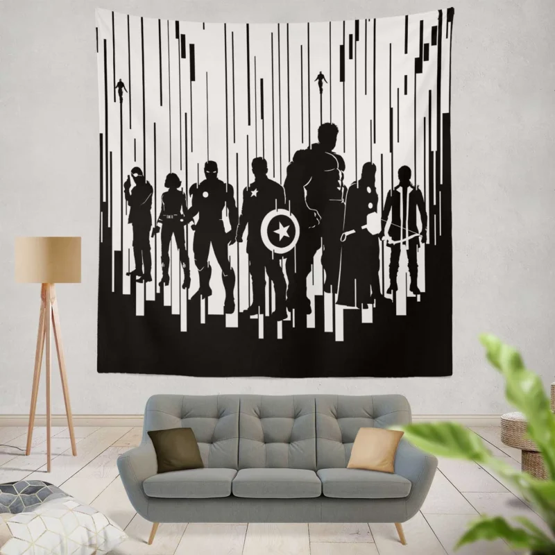 Epic Battle in Avengers: Age of Ultron  Wall Tapestry