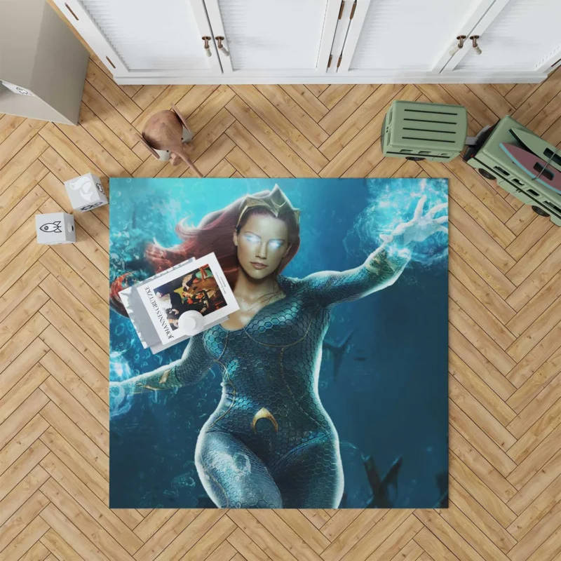 Experience Mera Impact in Aquaman Movie Floor Rug