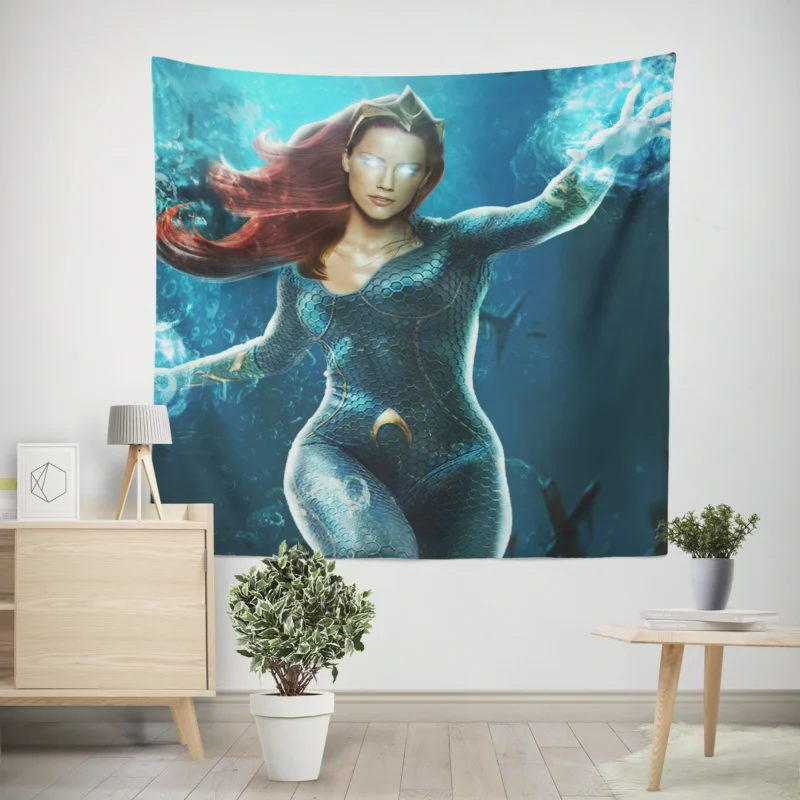 Experience Mera Impact in Aquaman Movie  Wall Tapestry