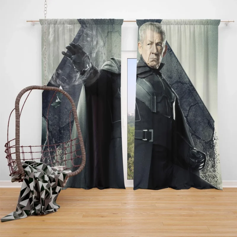 Experience X-Men: Days of Future Past with Magneto Window Curtain
