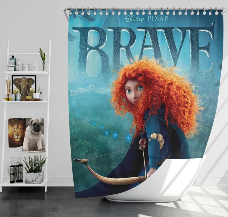 Experience the Epic Journey of Merida in Brave Shower Curtain